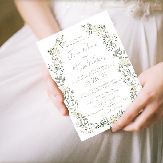 Eukalyptus-Grünkranz Einladung