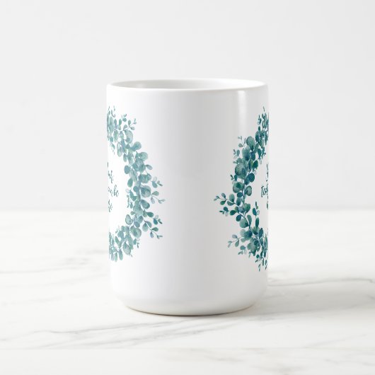 Eukalyptus-Grünkranz Kaffeetasse (Mittel)