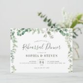 Eukalyptus-Grünkranz Probe Einladung (Stehend Vorderseite)