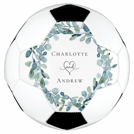 Eukalyptus-Grünkreidenamen Fußball (Vorderseite)