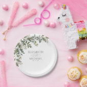 Eukalyptus-Grünpapier Pappteller (Party)