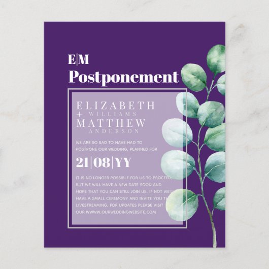 Eukalyptus-Grünpflanzen Aufschub Änderung der Plän (Vorderseite)