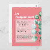 Eukalyptus-Grünpflanzen Aufschub Änderung der Plän Postkarte (Vorne/Hinten)