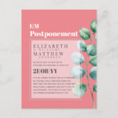 Eukalyptus-Grünpflanzen Aufschub Änderung der Plän Postkarte (Vorderseite)