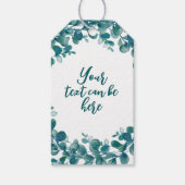 Eukalyptus-Grünpflanzen Geschenkanhänger (Vorderseite)