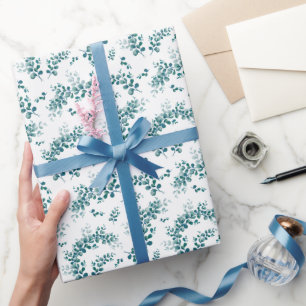 Eukalyptus-Grünpflanzen Geschenkpapier