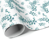 Eukalyptus-Grünpflanzen Geschenkpapier (Rolleneckpunkt)