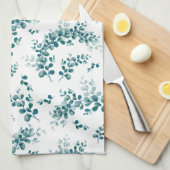 Eukalyptus-Grünpflanzen Geschirrtuch (Viertel Falte)