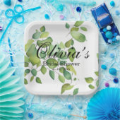 Eukalyptus-Grünpflanzen Pappteller (Party)