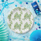 Eukalyptus-Grünpflanzen Pappteller (Party)