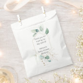 Eukalyptus-Grünpflanzen personalisieren Gefälligke Geschenktütchen (Ausgeschnitten)