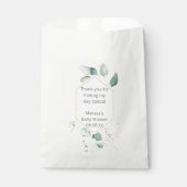 Eukalyptus-Grünpflanzen personalisieren Gefälligke Geschenktütchen (Vorderseite)