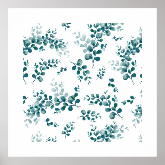 Eukalyptus-Grünpflanzen Poster (Vorne)