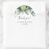 Eukalyptus-Grünpflanzen Runder Aufkleber (Tasche)