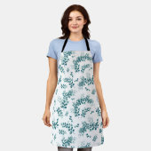 Eukalyptus-Grünpflanzen Schürze (Getragen)