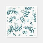 Eukalyptus-Grünpflanzen Serviette (Vorderseite)