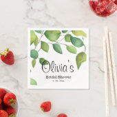 Eukalyptus-Grünpflanzen Serviette (Beispiel)