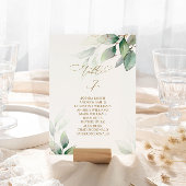 Eukalyptus Grünpflanzen Tischnummer 7 Sitzplakette