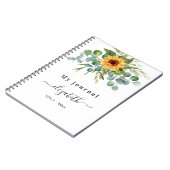 Eukalyptus grünrey-Skriptname-Notebook Notizblock (Linke Seite)