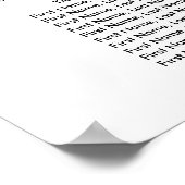 Eukalyptus-Grünschrift Poster (Ecke)