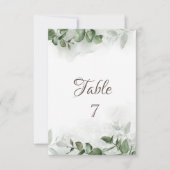 Eukalyptus-Grüntisch Einladung (Vorderseite)