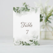 Eukalyptus-Grüntisch Einladung (Stehend Vorderseite)