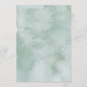 Eukalyptus-Grüntöne Hochzeitserklärung Programm (Rückseite)