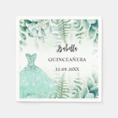 Eukalyptus-Grünwald Serviette (Vorderseite)