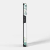 Eukalyptus-Grünwaldfarne Monogramm iPhone Hülle (Rechte Seite)