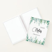 Eukalyptus-Grünwaldfarne Notizblock (Innenseite)