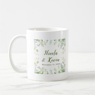 Eukalyptus Grünzeug Blätter Hochzeit Kaffeetasse