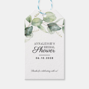 Eukalyptus-Grünzeug-Dankeschön-Junggesellinnenabsc Geschenkanhänger
