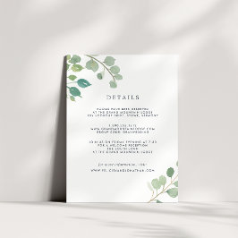 Eukalyptus | Guest Details Card Begleitkarte