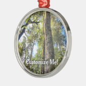 Eukalyptus Gum Trees Silbernes Ornament (Links)