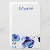 Eukalyptus Gum Verlasse Aquarellkunst Briefpapier (Vorne/Hinten)