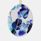 Eukalyptus Gum Verlasse Aquarellkunst Keramik Ornament (Rechts)