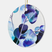 Eukalyptus Gum Verlasse Aquarellkunst Keramik Ornament (Links)