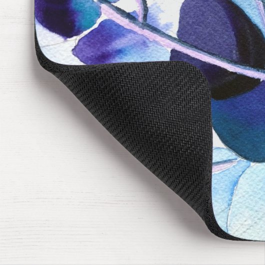 Eukalyptus Gum verlasse Aquarellkunst Mousepad (Ecke)
