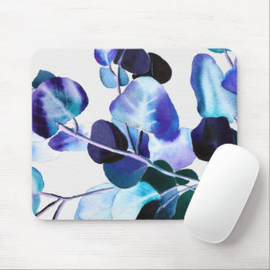 Eukalyptus Gum verlasse Aquarellkunst Mousepad