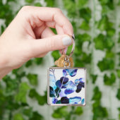 Eukalyptus Gum Verlasse Aquarellkunst Schlüsselanhänger (Hand)