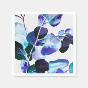 Eukalyptus Gum Verlasse Aquarellkunst Serviette