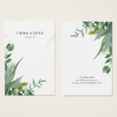 Eukalyptus-Halbblutanzeigekarte (Vorne & Hinten)