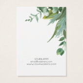 Eukalyptus-Halbblutanzeigekarte (Rückseite)