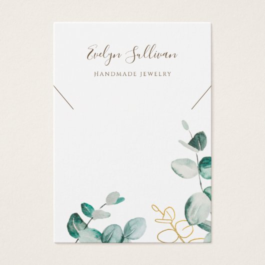 Eukalyptus-Halskette-Grafikkarte (Vorderseite)