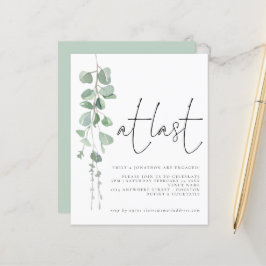 Eukalyptus-Haushalt bei letzter Einladung der Inte