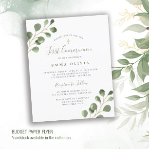 Eukalyptus-Haushalt Erste Einladung der Heiligen K Flyer