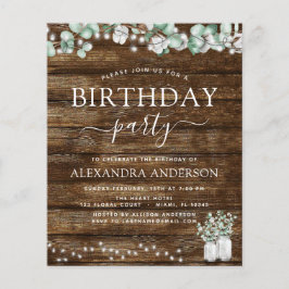 Eukalyptus Haushalt Rustikales Brautparty Lights