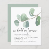 Eukalyptus-Haushalt Save the Date für ewig festgel (Vorne/Hinten)