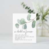 Eukalyptus-Haushalt Save the Date für ewig festgel (Stehend Vorderseite)