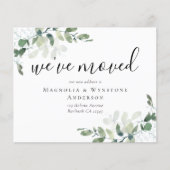 Eukalyptus-HAUSHALT Wir haben die Karte verschoben (Vorderseite)